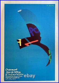 Affiche originale Festival d'affiches de Chaumont 1997 Michel QUAREZ