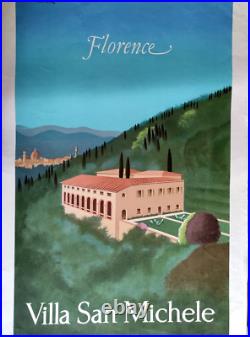 Affiche originale Fix-Masseau Florence Villa san Michele 1983