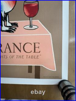 Affiche originale France delights of the table Savignac 1966