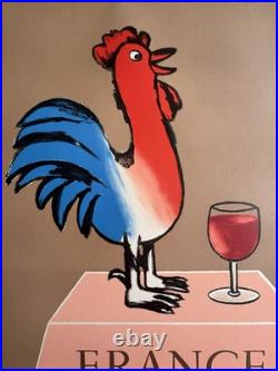 Affiche originale France delights of the table Savignac 1966