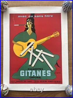 Affiche originale Gitanes Caporal Fix Masseau années 60