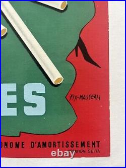 Affiche originale Gitanes Caporal Fix Masseau années 60