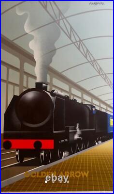 Affiche originale Golden Arrow Fix-Masseau 1989 Lithographie