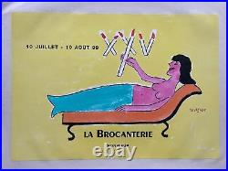 Affiche originale LA BROCANTERIE 1999 SAVIGNAC