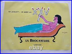 Affiche originale LA BROCANTERIE 1999 SAVIGNAC