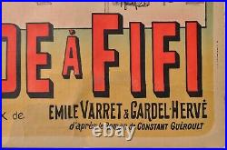 Affiche originale La bande à Fifi Ch. Levy Années 1900