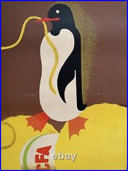 Affiche originale Laines du pingouin Will Lacroix 1937