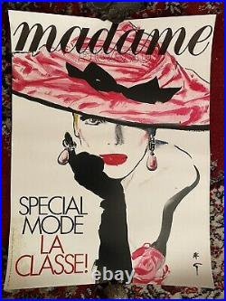 Affiche originale Madame Figaro par René Gruau