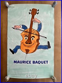 Affiche originale Maurice Baquet Savignac 1984