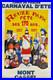 Affiche originale Mont Cassel Le Carnaval d'été les 170 ans du reuze géants