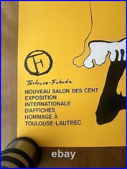 Affiche originale Nouveau salon des cent 2001 Shigeo Fukuda