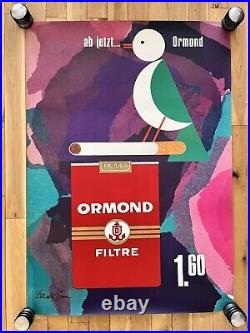 Affiche originale ORMOND signée Donald Brun 1975