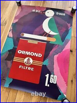 Affiche originale ORMOND signée Donald Brun 1975