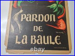 Affiche originale Pardon de La Baule 18 Août Émile Guillaume années