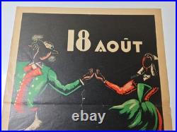 Affiche originale Pardon de La Baule 18 Août Émile Guillaume années
