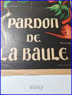 Affiche originale Pardon de La Baule 18 Août Émile Guillaume années