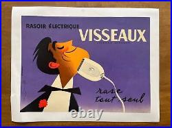 Affiche originale Rasoir VISSEAUX Années 60 ROHONYI