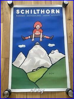 Affiche originale Schilthorn 1970 Raymond Savignac