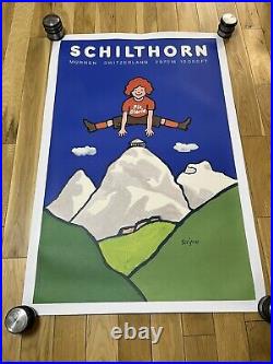 Affiche originale Schilthorn Savignac 1977