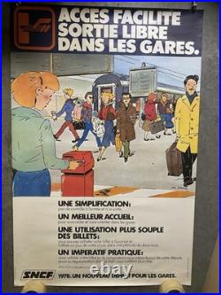 Affiche originale Sncf 1978