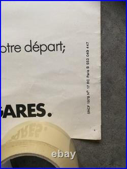 Affiche originale Sncf 1978