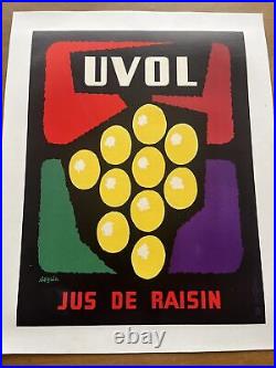 Affiche originale UVOL Années 60 SEGUIN