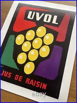 Affiche originale UVOL Années 60 SEGUIN