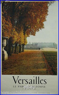Affiche originale, Versailles, le parc en Automne. A. Jousse photo. France