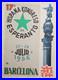 Affiche originale ancienne 1956 17 A Hispana Kongreso de Esperanto /RS381