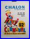 Affiche originale ancienne CARNAVAL 1971 Chalon sur Saône /RS217