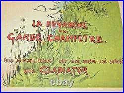 Affiche originale ancienne Cycles GLADIATOR