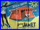 Affiche originale ancienne Joie du camping André JAMET années 60