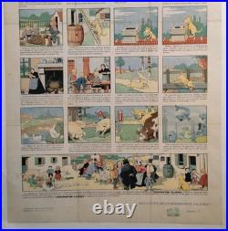 Affiche originale ancienne La Phosphatine Lyrique Briffaut le bon chien /RS398