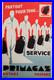Affiche originale ancienne Service Primagaz Butane Propane /RS431