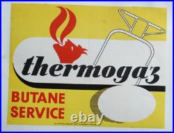Affiche originale ancienne Thermogaz Butane Service /RS433