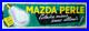 Affiche originale ancienne ampoule MAZDA PERLE éclaire mieux sans éblouir /RS269