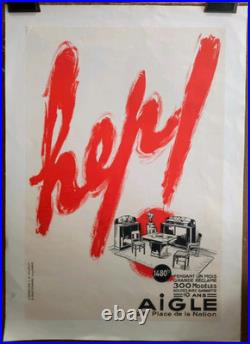 Affiche originale ancienne années 30 Help ameublement /RS348 Affiche originale ancienne années 30 Help ameublement /RS348