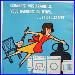 Affiche originale ancienne confort Primagaz Butane Propane /RS181