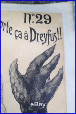 Affiche originale anti Dreyfus musée des horreurs Num29 par Lenepveu 1899 Litho