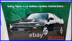 Affiche originale concession TOYOTA CELICA TURBO 4x4 CARLOS SAINZ RARE