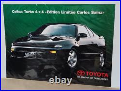 Affiche originale concession TOYOTA CELICA TURBO 4x4 CARLOS SAINZ RARE