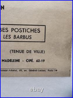 Affiche originale entoilée Bal des barbus Savignac 1950