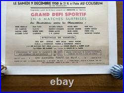 Affiche originale entoilée Bal des barbus Savignac 1950