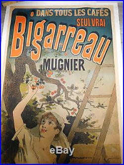 Affiche originale entoilée JULES CHERET BIGARREAU MUGNIER