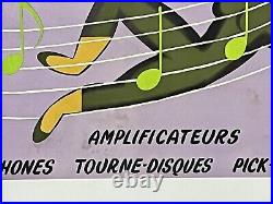 Affiche originale entoilée Teppaz signée Alain Gauthier 1960