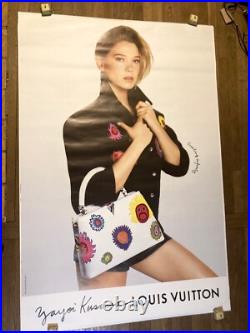 Affiche originale vintage poster VUITTON LEA SEYDOUX 120 X 170