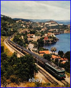 Affiche photo ancienne Côte d'Azur Prenons le train S. N. C. F. /RS522