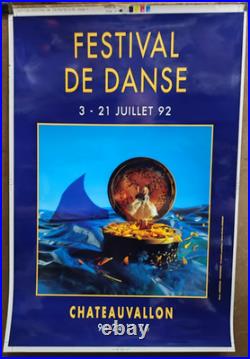 Affiche photo ancienne Festival de danse 1992 Chateauvallon /RS468