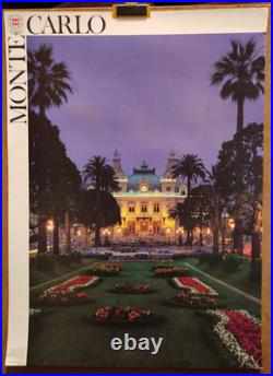 Affiche photo ancienne Studio Bazzoli 1987 Monté-Carlo /RS583