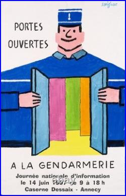 Affiche poster Gendarmerie Portes Ouvertes